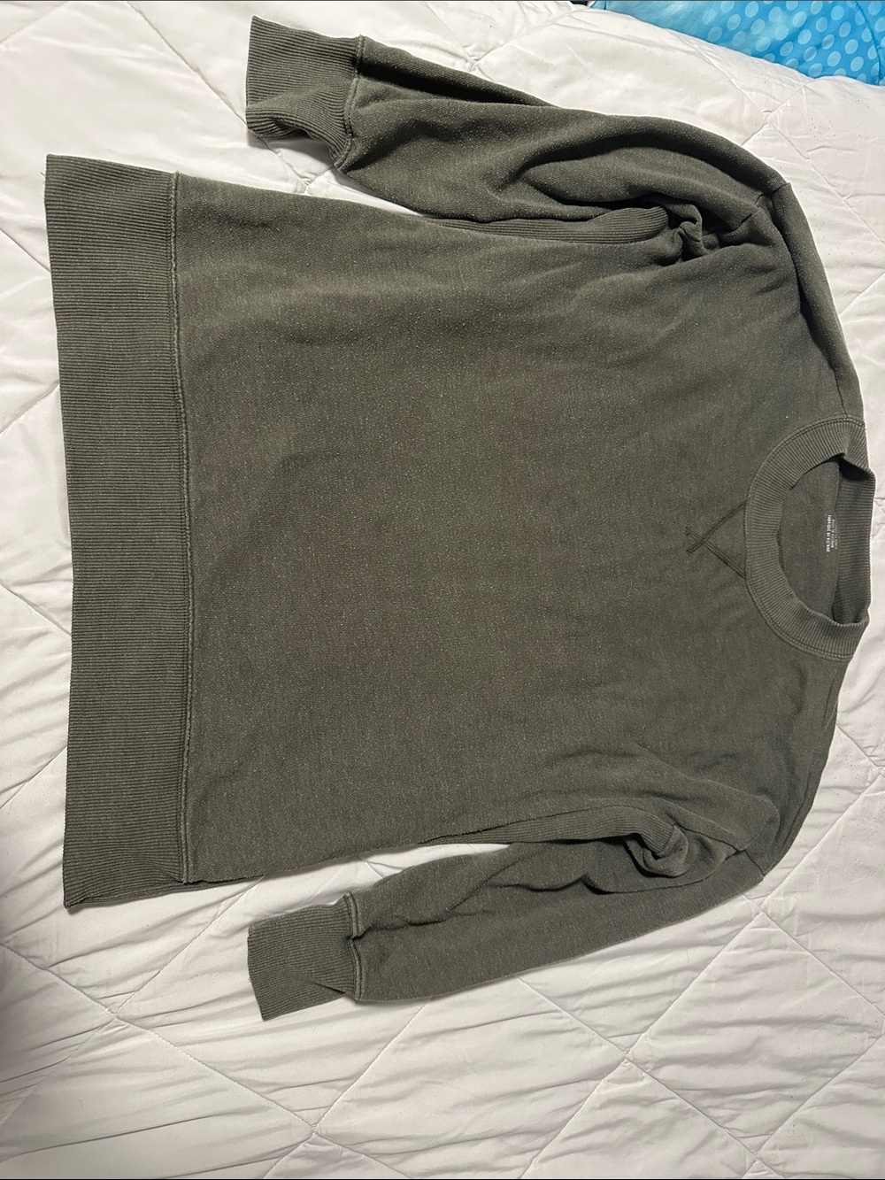 aerie Olive Crewneck Sweater